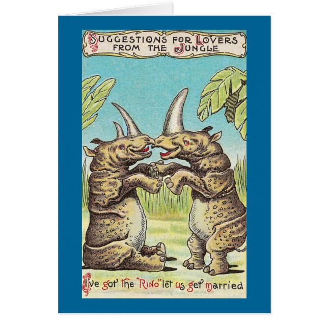 Rhino Proposal of Marriage (Front)