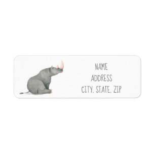 Rhino Return Address Label