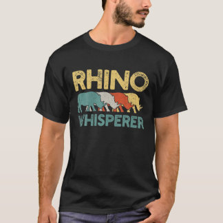 Rhino Rhinoceros Retro Vintage T-Shirt