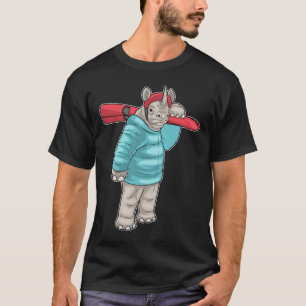 Rhino Skier Ski Winter sports T-Shirt