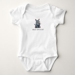 rhino smooch! baby bodysuit