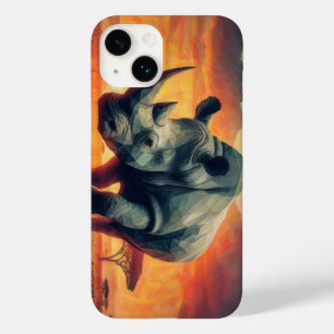Rhino Sunset Safari Case-Mate iPhone 14 Case