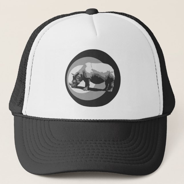 Rhino Symbol Truckers Hat (Front)