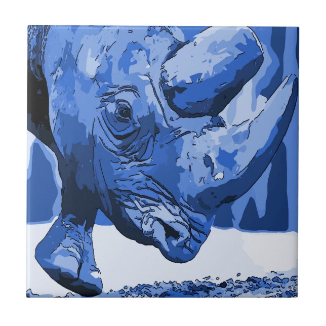 Rhino Tile, Dutch Look, Personalise Tile (Front)