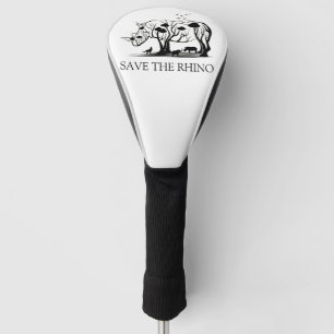 Rhino Tree Silhouette Save The Rhino Golf Head Cover