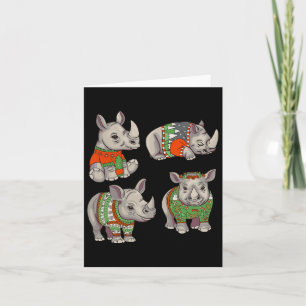 Rhino Ugly Christmas Sweater Contest  Card