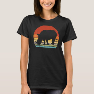 Rhino Vintage Cool Rhino Savana Zoo Animal 80s 90 T-Shirt