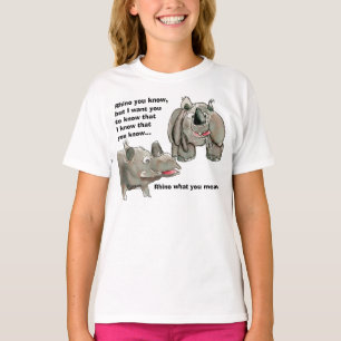 Rhino You Know Custom T-Shirt Apparel
