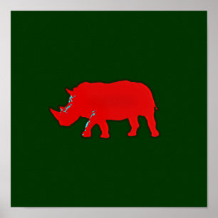 rhinocero graphic prints