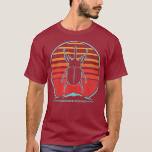 Rhinoceros Beetle Lover Retro Vintage 80s Style T-Shirt