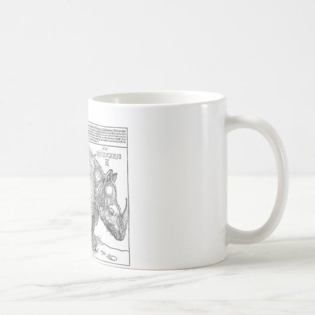 Rhinoceros by Albrecht Durer Coffee Mug (Right)