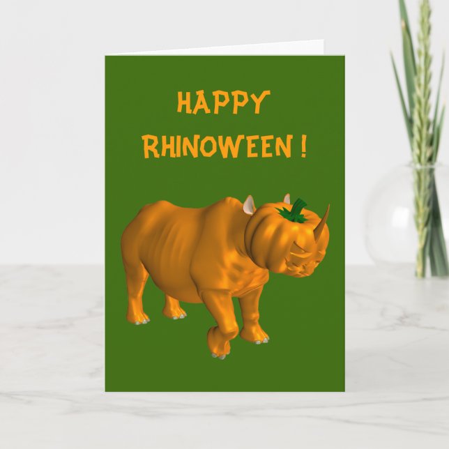 Rhinoceros Card (Front)