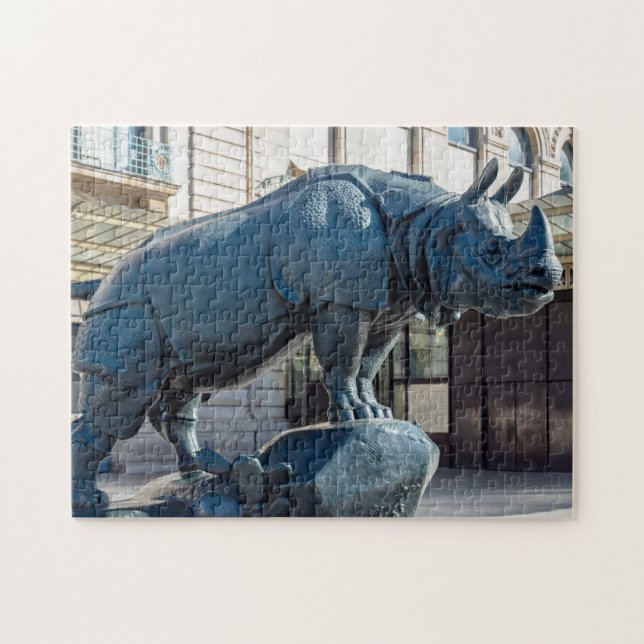 Rhinoceros in front of musée d'Orsay - Paris Jigsaw Puzzle (Horizontal)