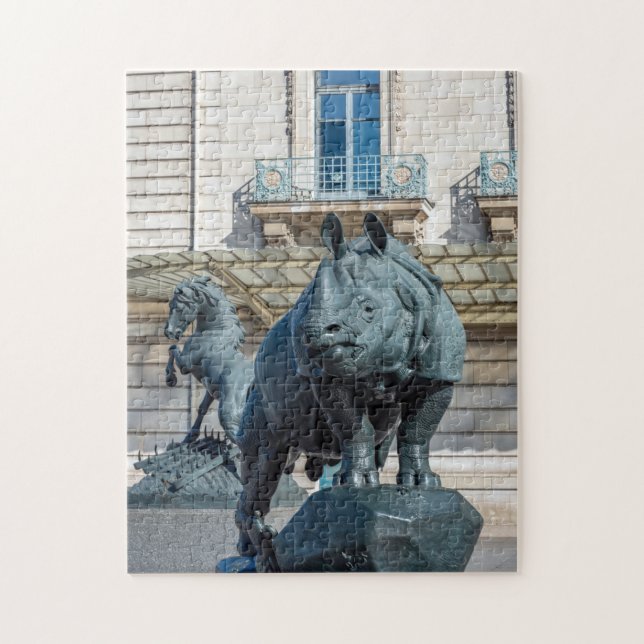 Rhinoceros in front of musée d'Orsay - Paris Jigsaw Puzzle (Vertical)
