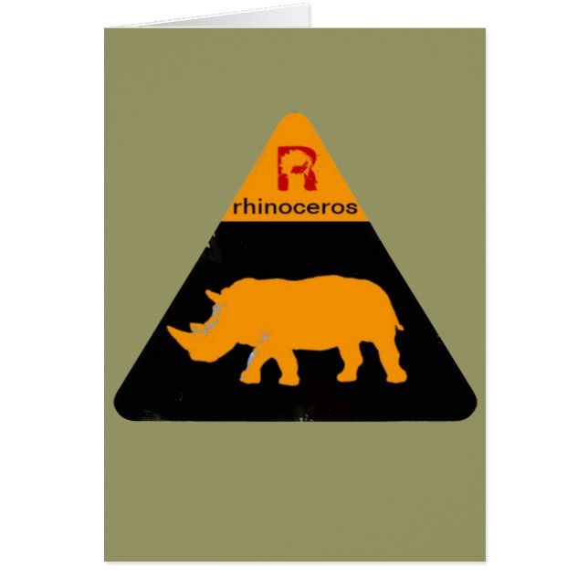 rhinoceros label (Front)