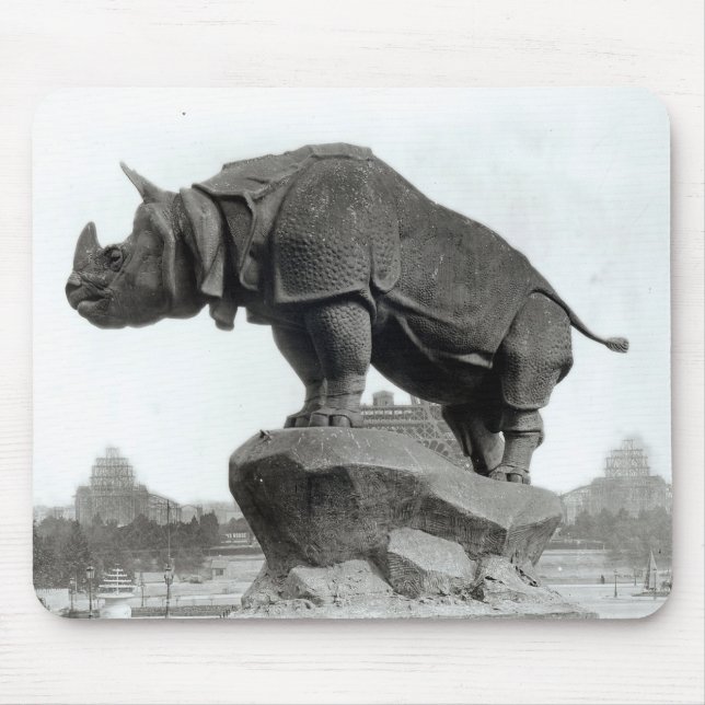 Rhinoceros Mouse Pad (Front)
