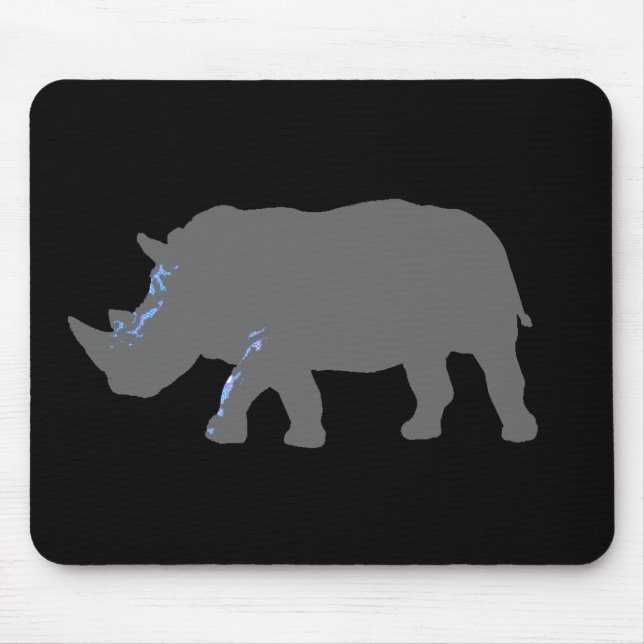 Rhinoceros Mouse Pad (Front)
