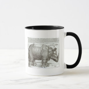 Rhinoceros, print given to Maximilian I (1459-1519 Mug