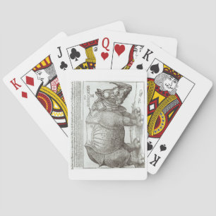 Rhinoceros, print given to Maximilian I (1459-1519 Playing Cards