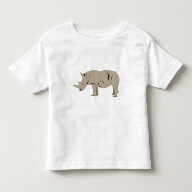 Rhinoceros Rhino Illustration  Toddler T-Shirt (Front)