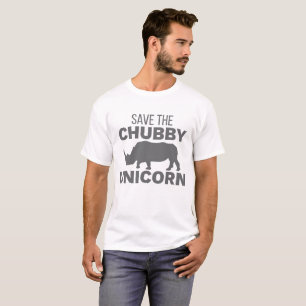 Rhinoceros Save The Chubby Unicorn Rhino Lover T-Shirt