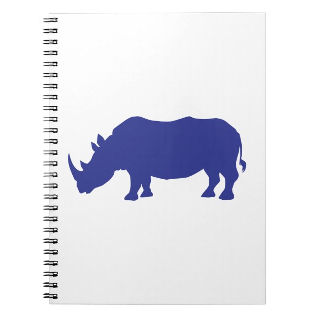 Rhinoceros Silhouette Notebook (Front)