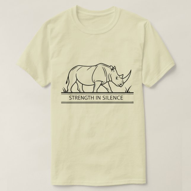 Rhinoceros - Strength In Silence T-Shirt (Design Front)