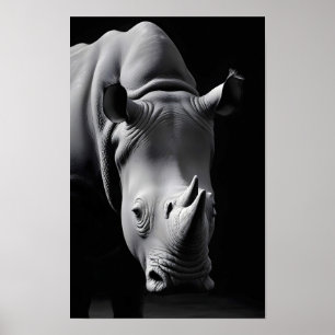 Rhinoceros Wildlife Majestic Nature Life Wallpaper Poster