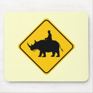 Rhinohback Rider Crossing Mouse Pad
