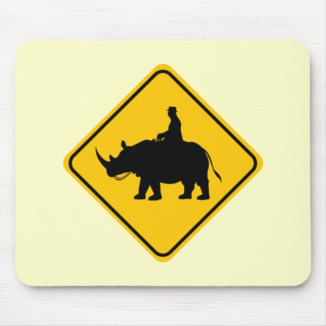 Rhinohback Rider Crossing Mouse Pad (Front)