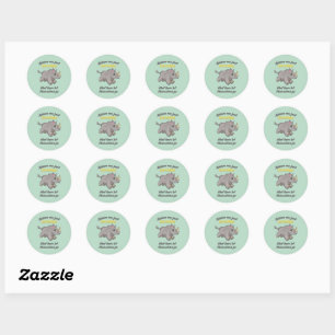Rhinos are Unicorns Classic Round Sticker