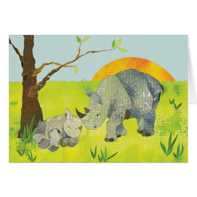 Rhinos Blank Card (Front Horizontal)