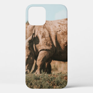 RHINO'S IN AFRICA GRAZING iPhone 12 CASE