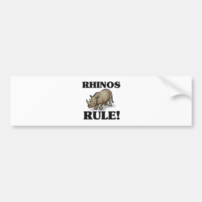 RHINOS Rule! Bumper Sticker (Front)