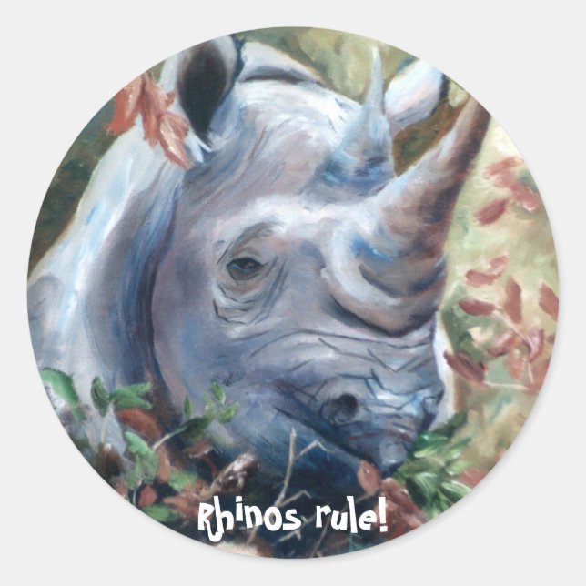 Rhinos rule Sticker (Front)