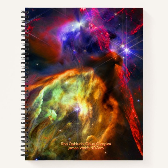Rho Ophiuchi Cloud Complex - James Webb NIRCam Notebook (Front)