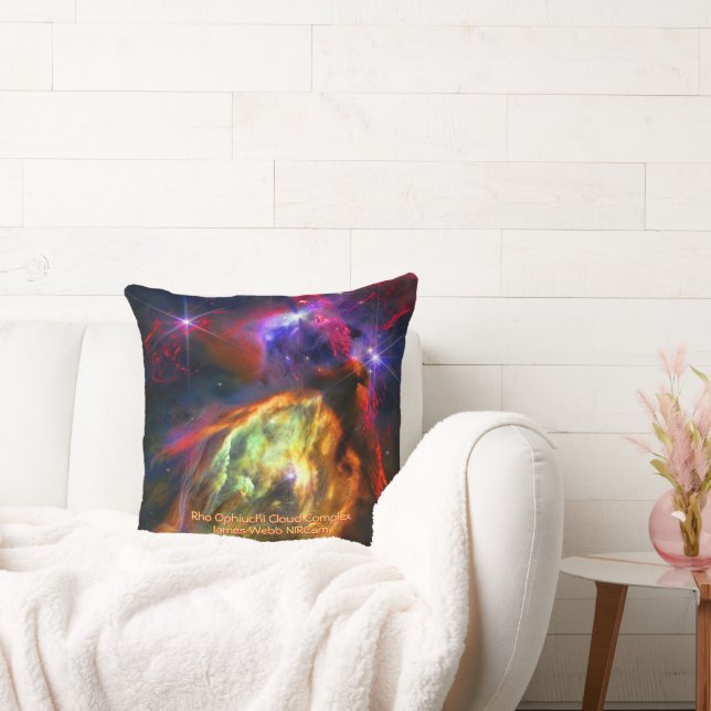 Rho Ophiuchi Cloud Complex, James Webb Space Photo Cushion (Couch)