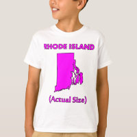 Rhode Island - Actual Size
