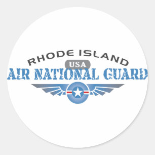 Rhode Island Air National Guard Classic Round Sticker