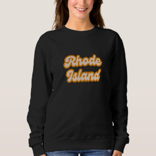 Rhode Island America USA State Retro Sweatshirt