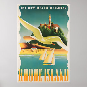 Rhode Island Art Travel Poster Ben Nason Print