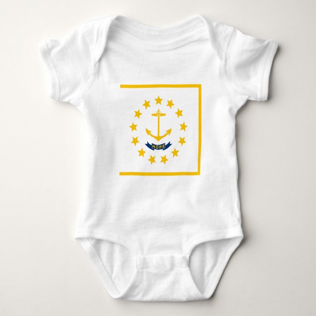 Rhode Island Baby Bodysuit (Front)