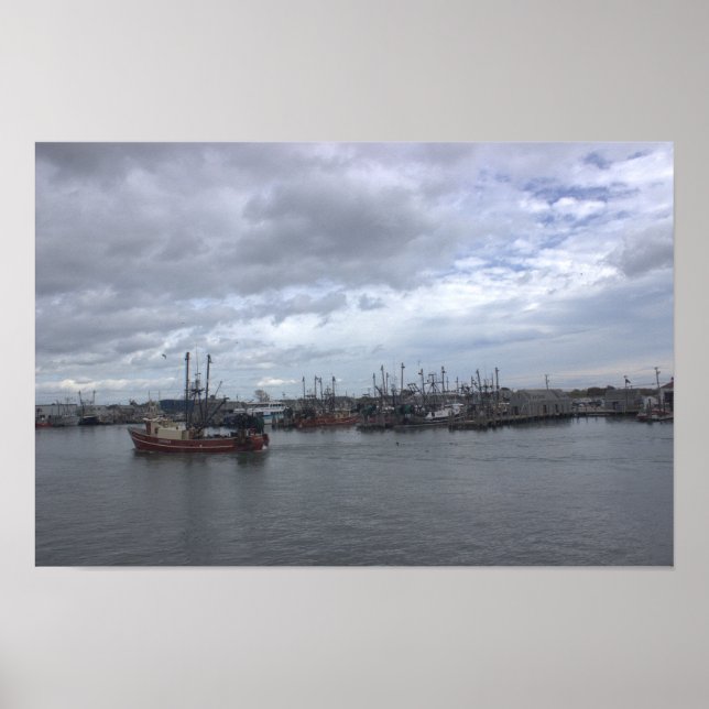 Rhode Island Boat Waterscape Poster (Front)