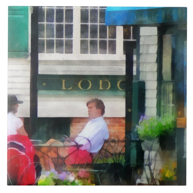 Rhode Island - Cafe Newport RI Ceramic Tile (Front)