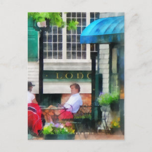Rhode Island - Cafe Newport RI Postcard