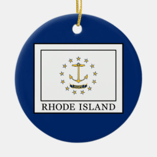 Rhode Island Ceramic Tree Decoration