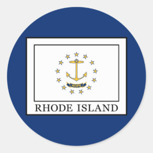 Rhode Island Classic Round Sticker