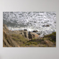 Rhode Island Cliffside Waterscape Poster