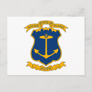 Rhode Island Coat of Arms Postcard