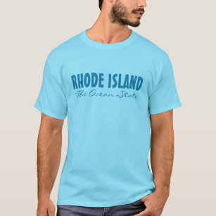 RHODE ISLAND custom text clothing T-Shirt